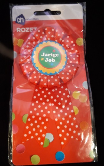 Birthday badge rood 0