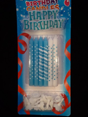 Blauw   wit met houders action