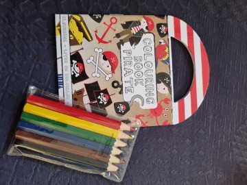 Kleurboekje piraat met klurtjes 1