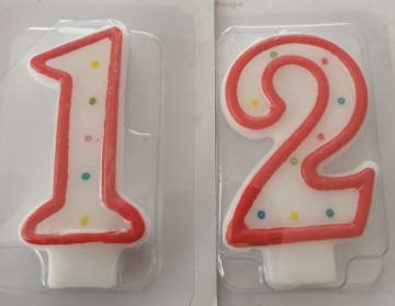 Nummer 12 rietmuller wit  rood