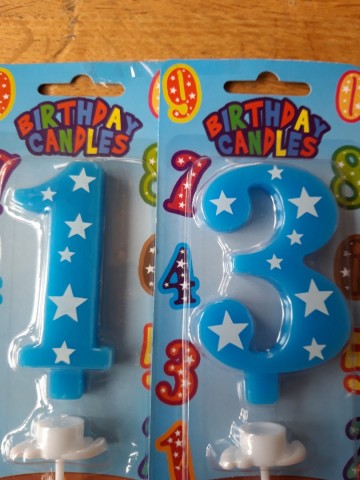 Nummer 13 action blauw 0