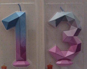 Nummer 13 party candles