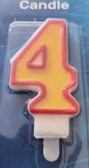 Nummer 4 oranje   rood folat