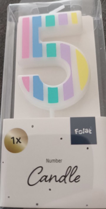 Nummer 5 regenboog folat