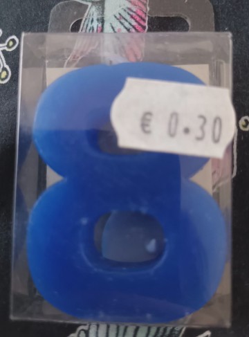 Nummer 8   blauw