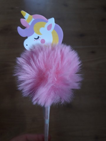 Pen pompom dier eenhoorn 0