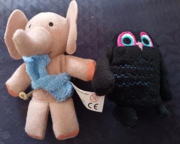 Prentenboek vingerpopjes olifant en uil