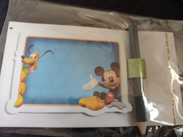 Schrijfblokje mickey mouse