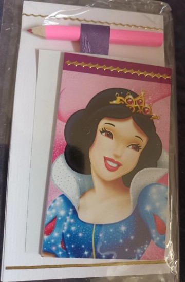 Schrijfblokje sneeuwitje